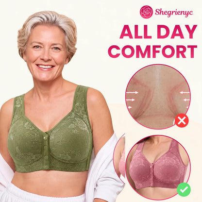 OREVYNA- Front Closure Breathable Cotton Lifting Bra for Seniors