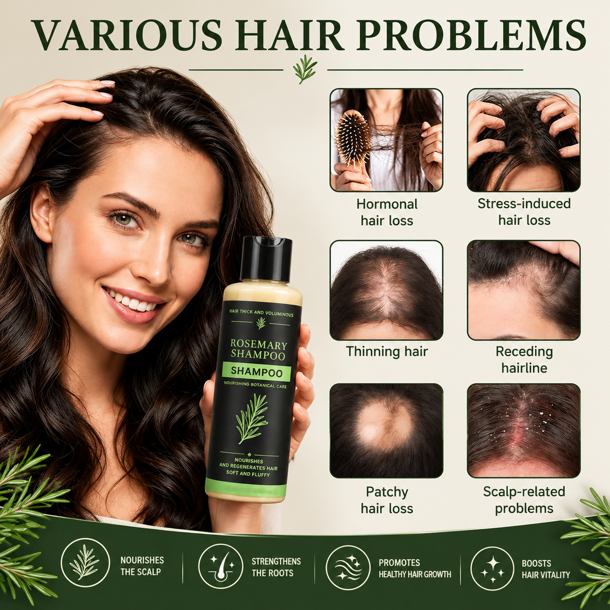 Rosemary Keratin Volumizing Shampoo