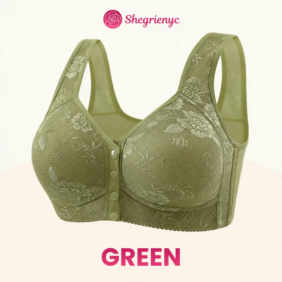 OREVYNA- Front Closure Breathable Cotton Lifting Bra for Seniors