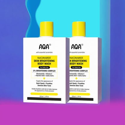 Niacinamide Brightening Body Wash with Vitamin C and Glycolic Acid - 8 fl oz | Helps improve skin tone