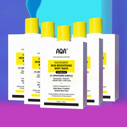 Niacinamide Brightening Body Wash with Vitamin C and Glycolic Acid - 8 fl oz | Helps improve skin tone