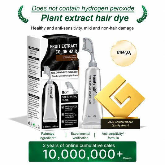🔥🎁Buy 1 Get 1 Free 🔥Botanical Fruit Essence Hair Dye Cream Nourishing Gray Coverage