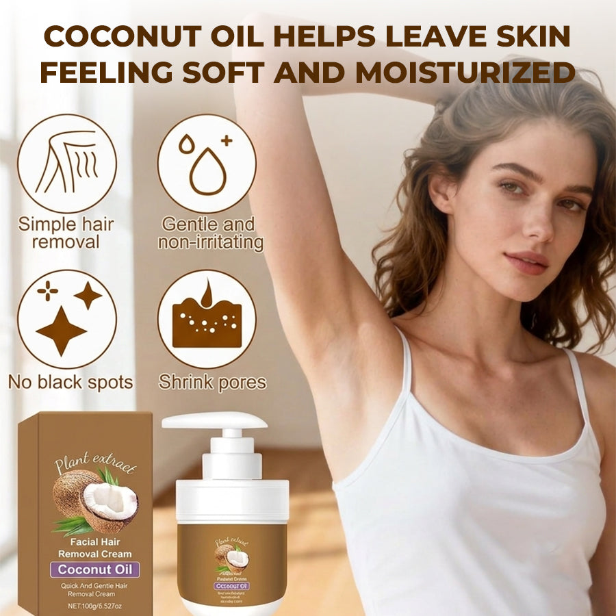 ⏳LIMITED-Gentle Coconut Oil Hair Removal Cream