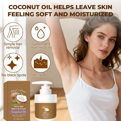 ⏳LIMITED-Gentle Coconut Oil Hair Removal Cream