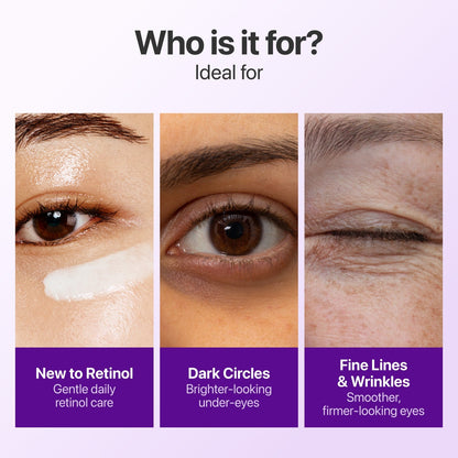 No.9 NAD+ Retinol Volumizing Eye Cream – Targets Dark Circles, Puffiness, Crow’s Feet & Fine Lines with 50 Peptides, 4% Niacinamide and Ceramide, 0.33 fl oz