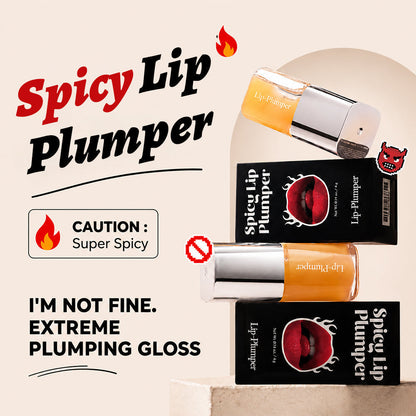 🎁Last Day-Buy 1 Get 1 Free 🔥Spicy Lip Plumper — Fuller-Looking Lip Plumper Gloss, Non-Sticky, High-Shine Finish