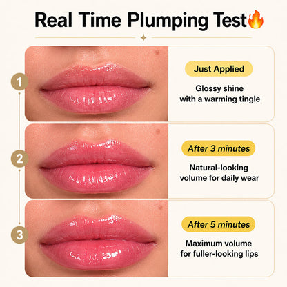 🎁Last Day-Buy 1 Get 1 Free 🔥Spicy Lip Plumper — Fuller-Looking Lip Plumper Gloss, Non-Sticky, High-Shine Finish