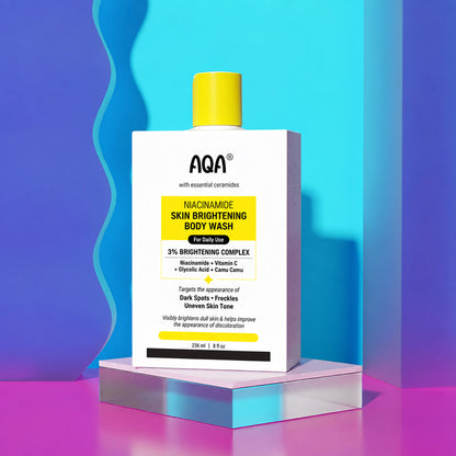 Niacinamide Brightening Body Wash with Vitamin C and Glycolic Acid - 8 fl oz | Helps improve skin tone