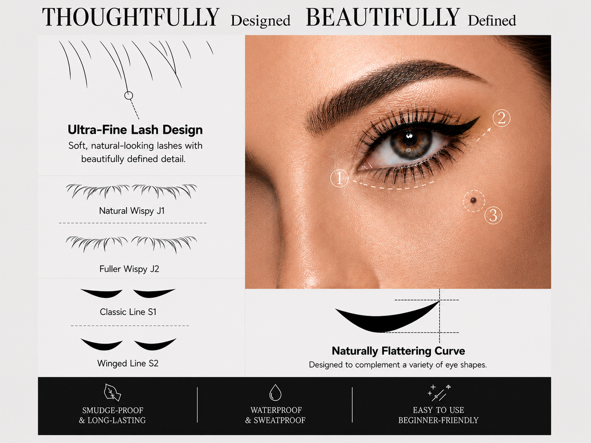 BLACK BOX 3-in-1 Lower Lash & Eyeliner Stamp Kit