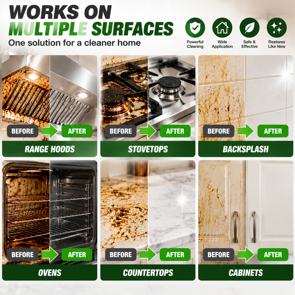 🔥🧽  Heavy Duty Kitchen Degreaser Spray