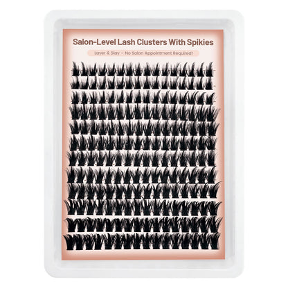 D Curl Fluffy Lash Clusters – Ultra-Dense Long Lashes with Soft Thin Band