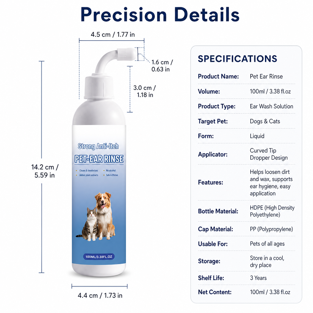 🔥LAST DAY-BUY 1 GET 1 FREE🌸Ear Wash for Dogs & Cats