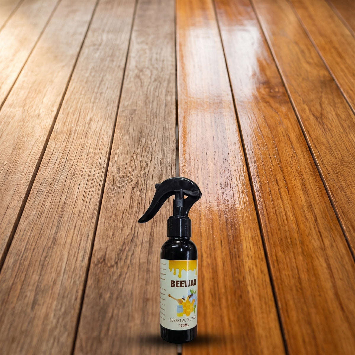 Beeswax Floor Spray: Anti-Crack & Scratch-Resistant Refurbishing Wax for Wood Floors