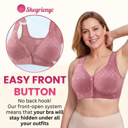 OREVYNA- Front Closure Breathable Cotton Lifting Bra for Seniors
