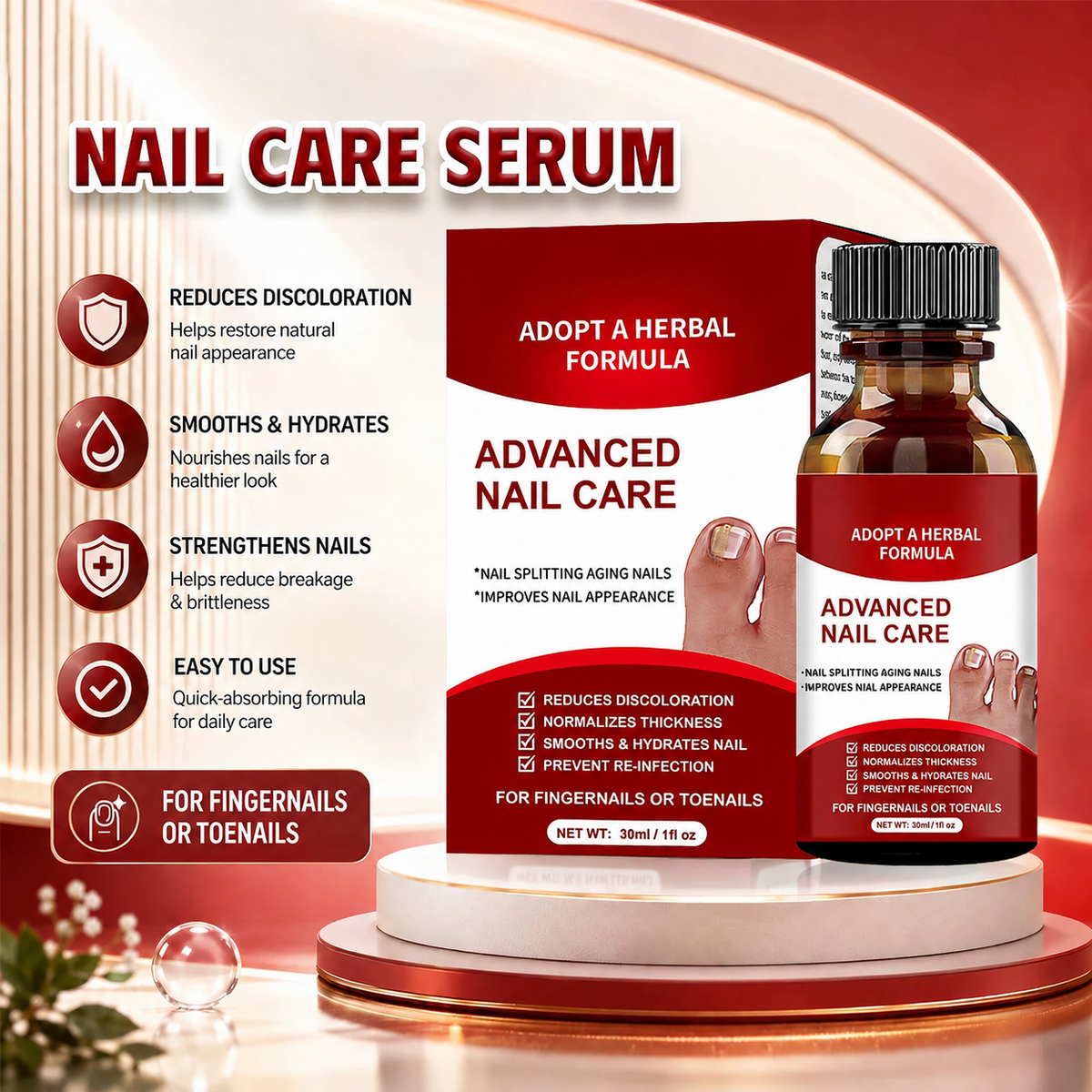 Advanced Nail Care Solution For Fingernails & Toenails – Nail Repair Treatment✨