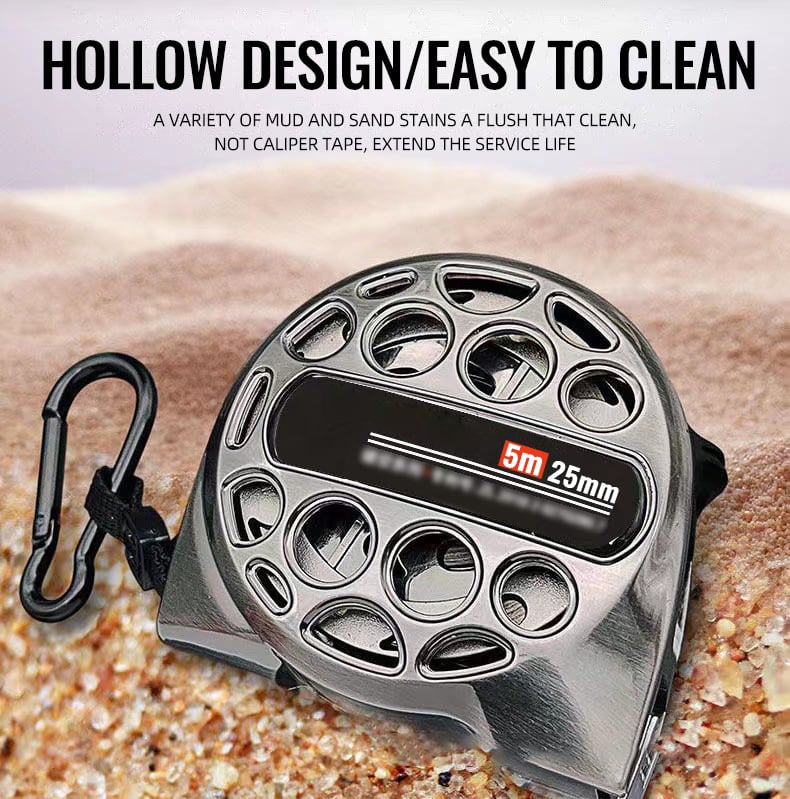 Stainless steel telescopic tape measure with corrosion protection