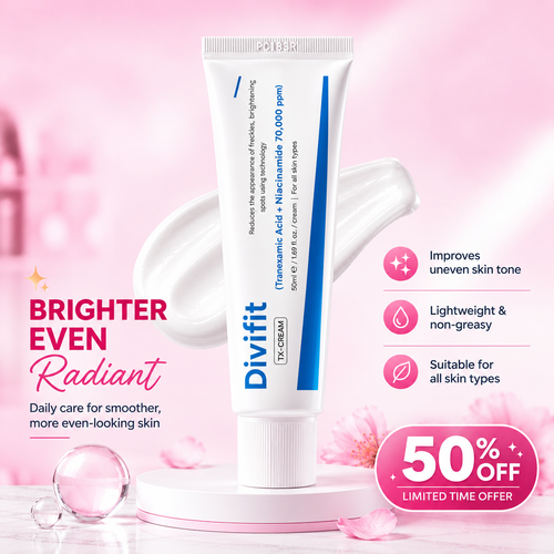 Divifit Tranexamic Cream | Skin freckle Cream, Anti-pigmetation For All Skin