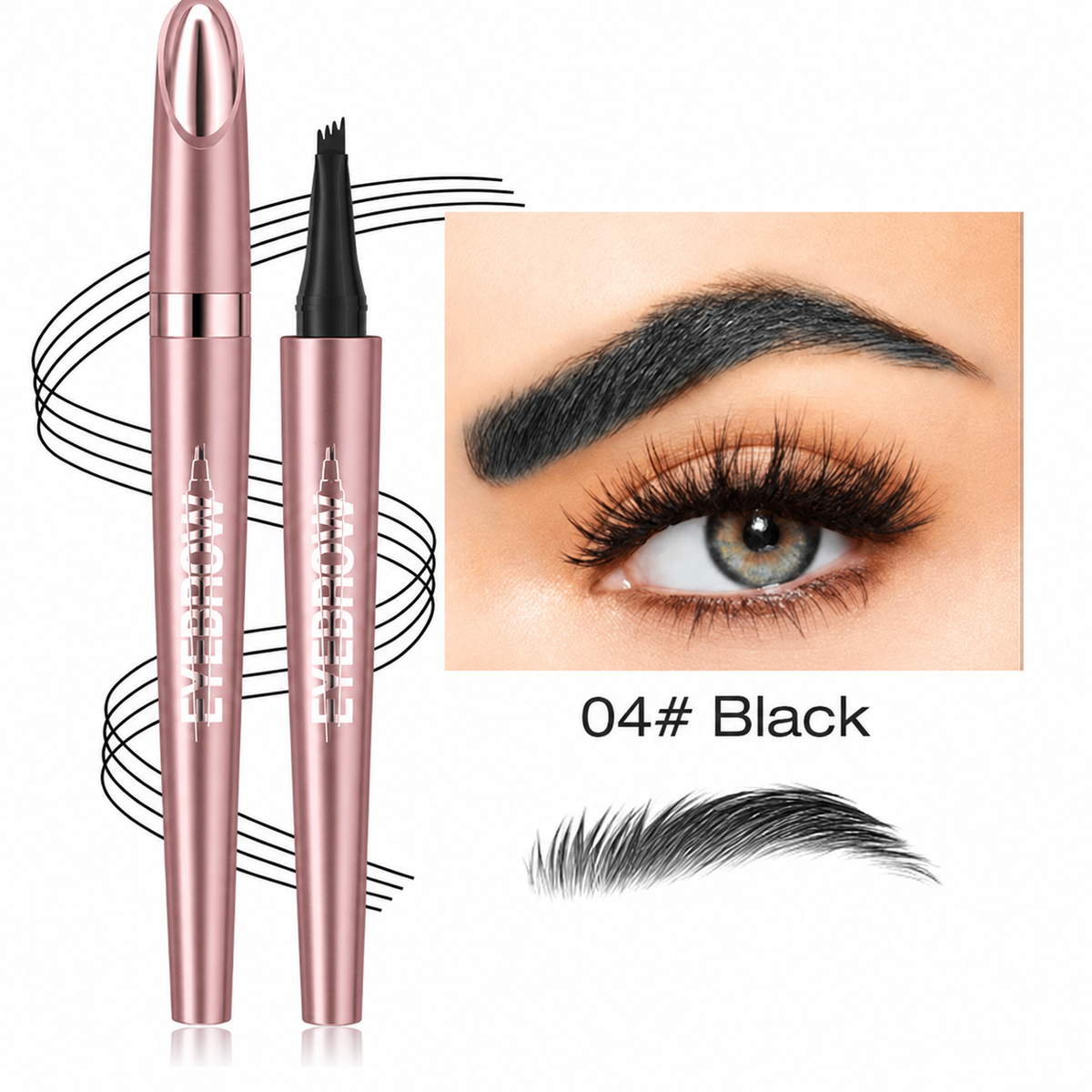 Waterproof Quadruple Eyebrow Pencil Essential for going out