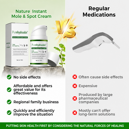 Nature Instant Mole& Spot Cream Fades Moles, Spots & Discoloration at the Source