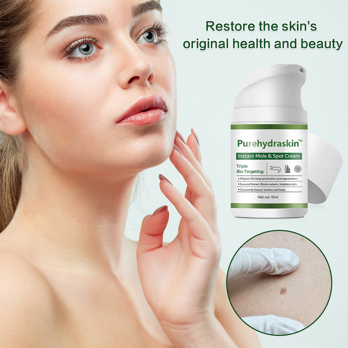 Nature Instant Mole& Spot Cream Fades Moles, Spots & Discoloration at the Source