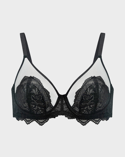 Full-Coverage Lace Minimizer Bra