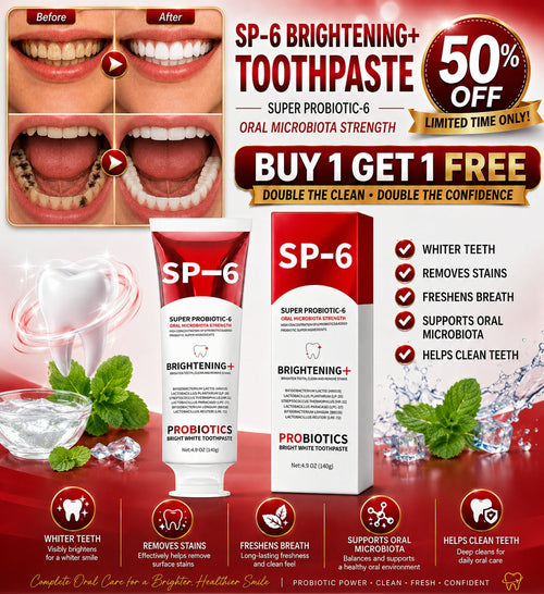 SP-6 Probiotic Toothpaste – Deep Oral Repair, Stronger Gums & Long-Lasting Fresh Breath