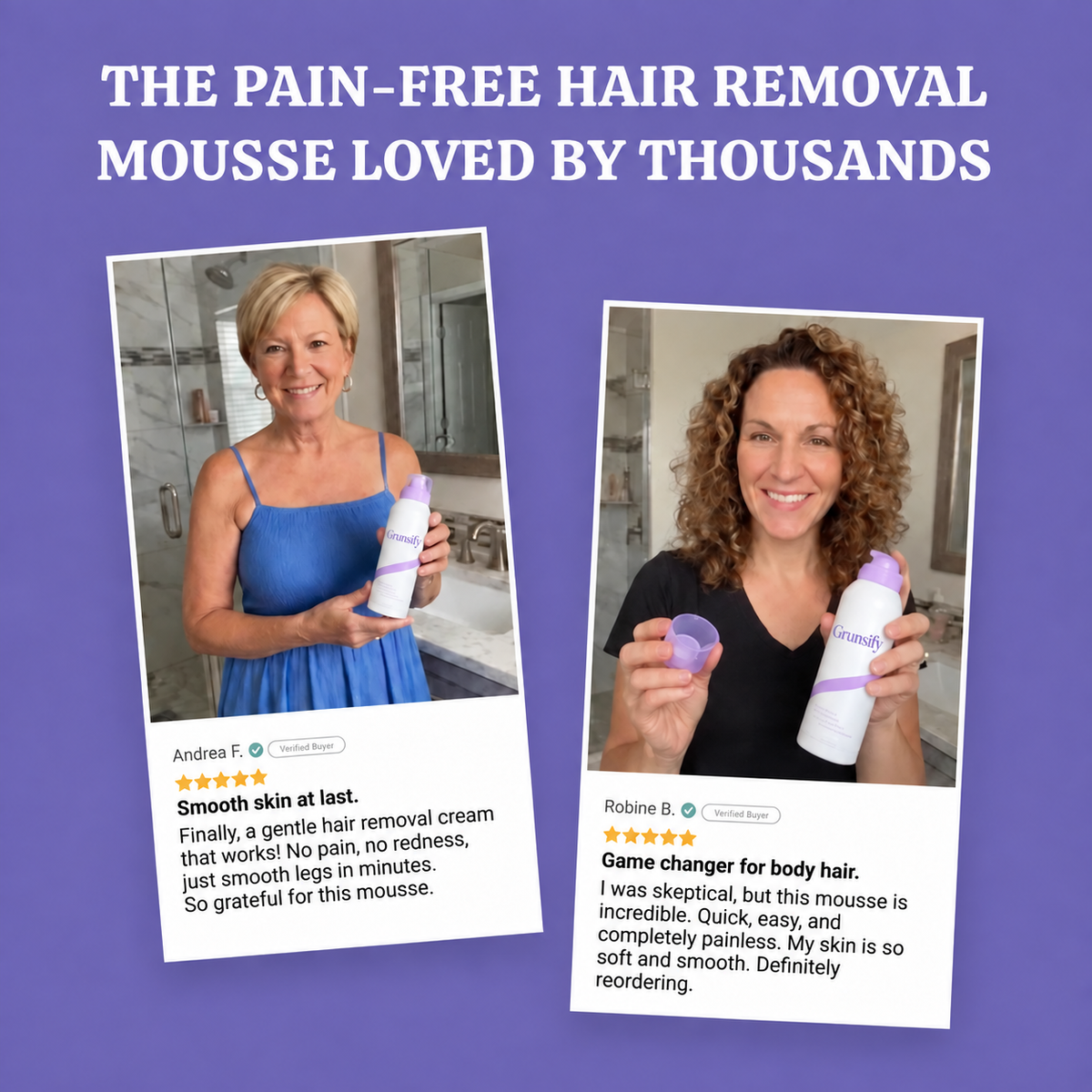 Bikini Pain-Free Hair Removal Cream for Sensitive Skin, Hypoallergenic Formula-Gentle