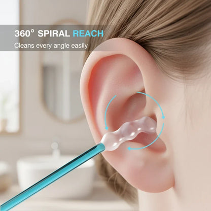 🛡️🌸【Limited Offer】Gentle Spiral Ear Cleaner – Soft silicone, safe & gentle 💐