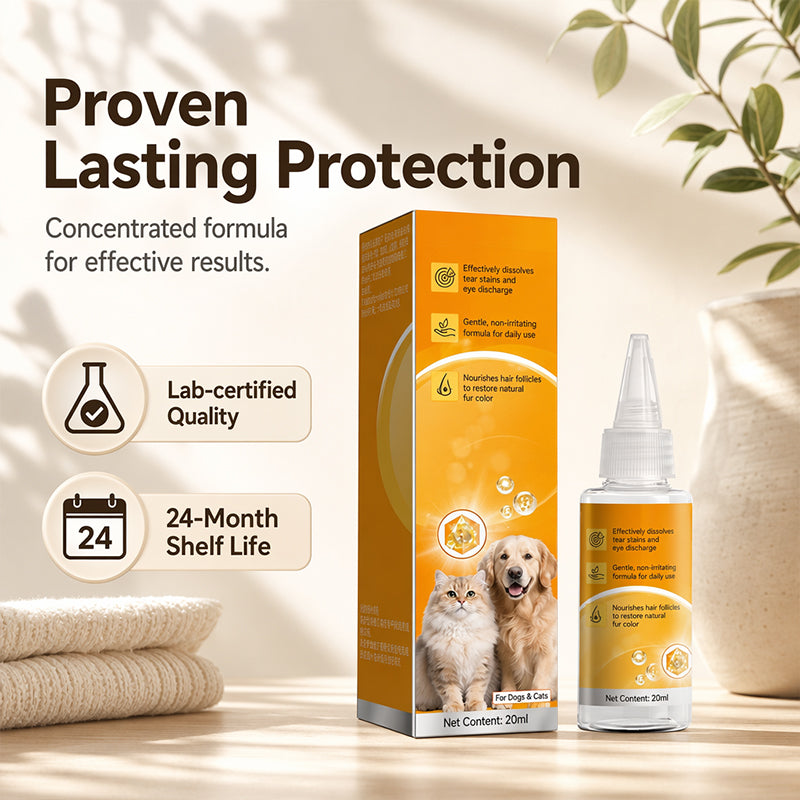 ✨ Gentle pet eye care – cleanses the skin around the eyes and provides daily grooming 👀