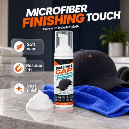 🎁Buy 2 Get 1 Free🔥No-Rinse Baseball Cap Foam Cleaner