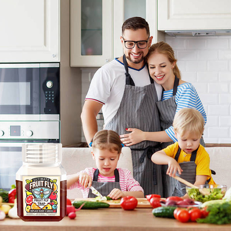 🍎 Fruit Fly Trap Attractant – Easy Indoor Lure for Kitchens & Dining Areas