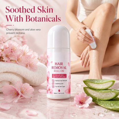 🌸 Smooth Roll-On Hair Remover – Gentle Body Hair Removal for Silky Skin
