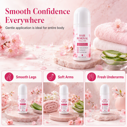 🌸 Smooth Roll-On Hair Remover – Gentle Body Hair Removal for Silky Skin